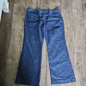 Express Design Studio Blue Flare Wide Leg Jeans Size 10 Stretch